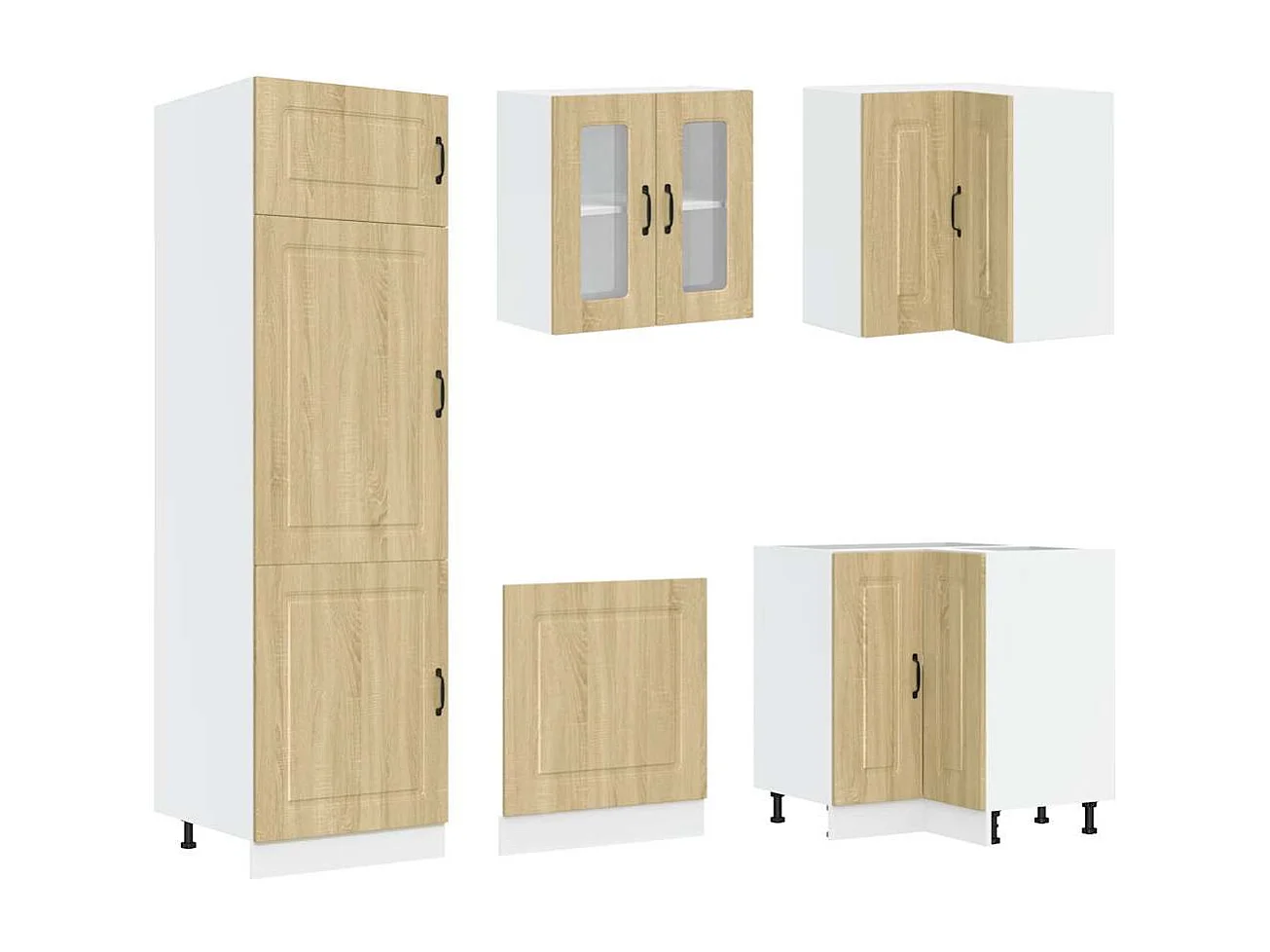 Ensemble d'armoires de cuisine 14 pcs Kalmar bois d'ingénierie