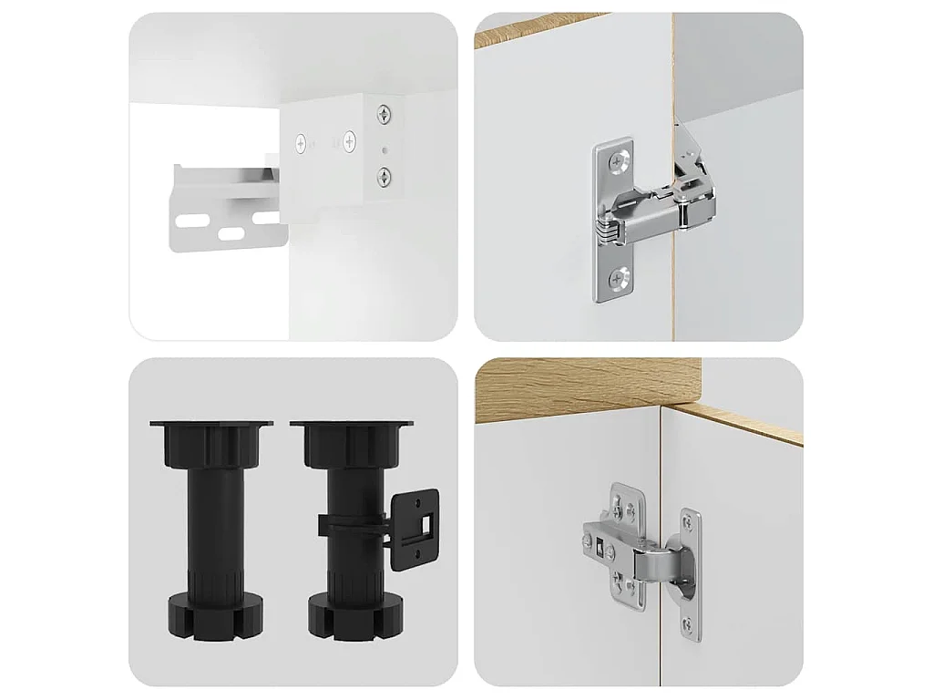 Ensemble d'armoires de cuisine 14 pcs Kalmar bois d'ingénierie