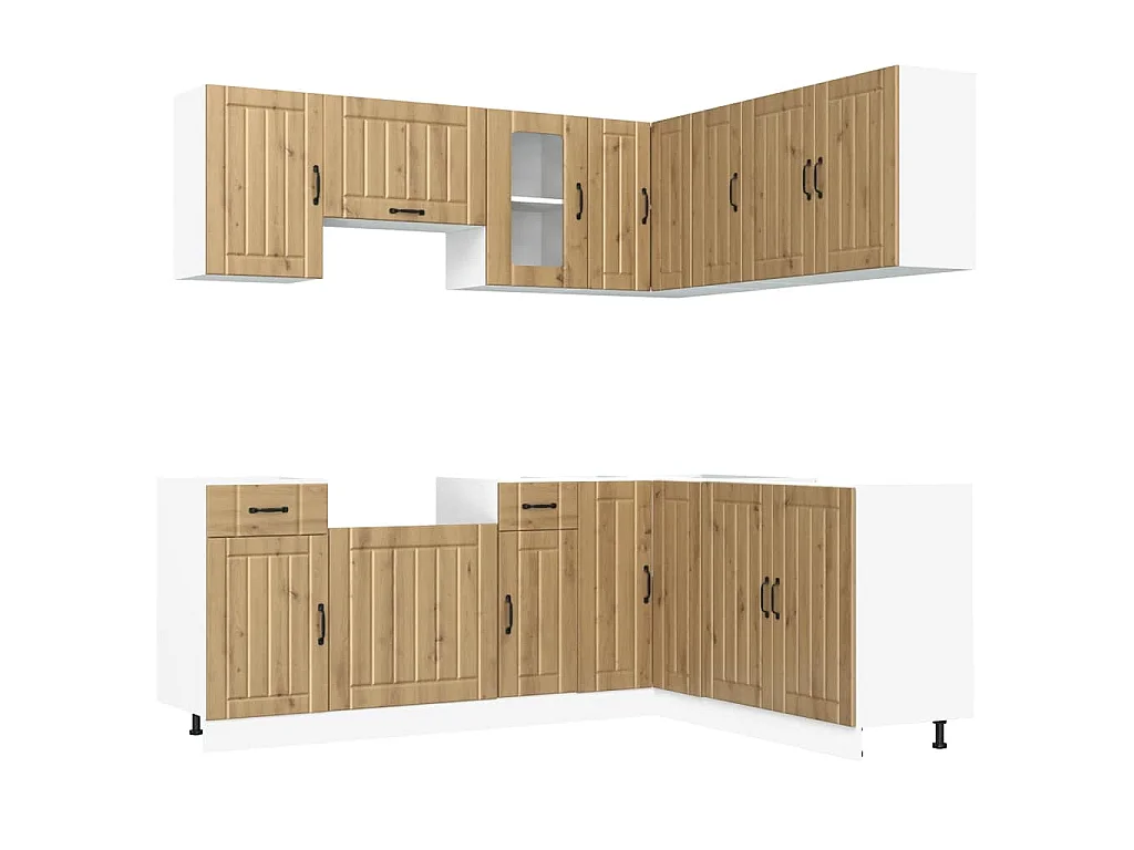 Ensemble d'armoires de cuisine 11 pcs Kalmar bois d'ingénierie