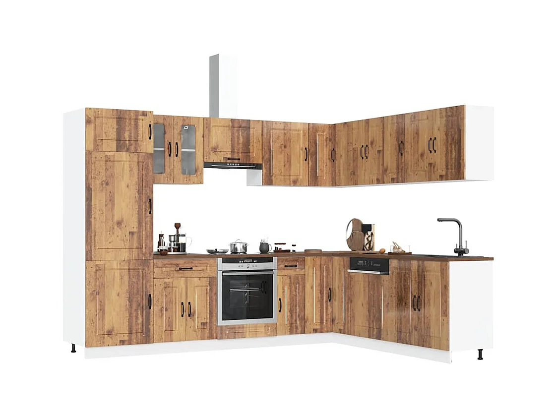 Ensemble d'armoires de cuisine 14 pcs Kalmar bois d'ingénierie