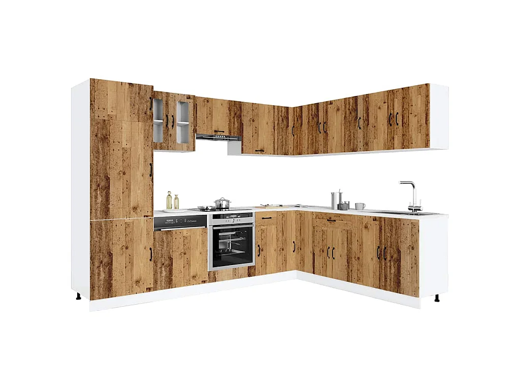 Ensemble d'armoires de cuisine 14 pcs Kalmar bois d'ingénierie