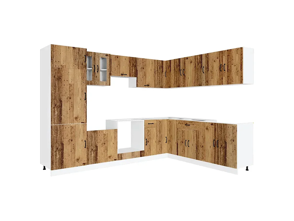 Ensemble d'armoires de cuisine 14 pcs Kalmar bois d'ingénierie
