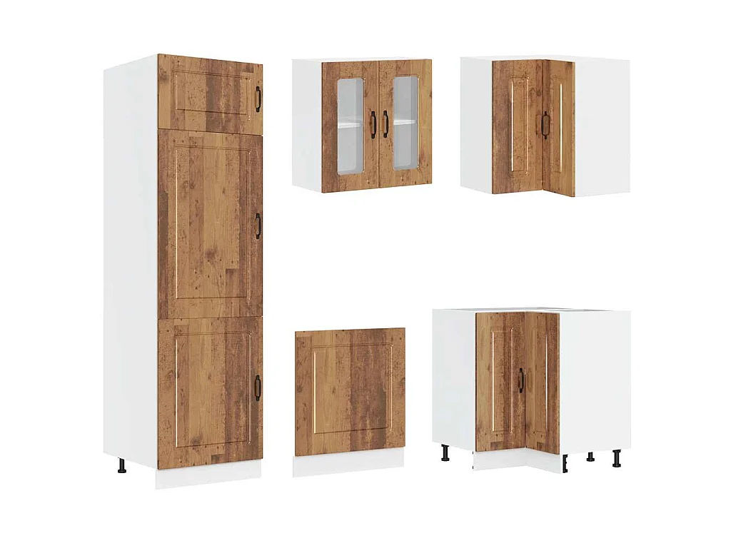 Ensemble d'armoires de cuisine 14 pcs Kalmar bois d'ingénierie