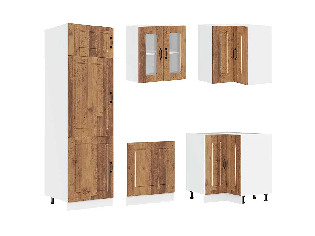 Ensemble d'armoires de cuisine 14 pcs Kalmar bois d'ingénierie