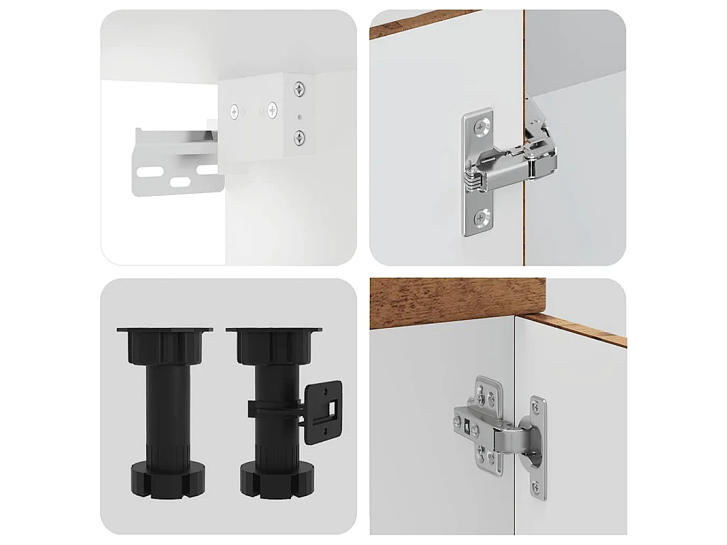 Ensemble d'armoires de cuisine 14 pcs Kalmar bois d'ingénierie