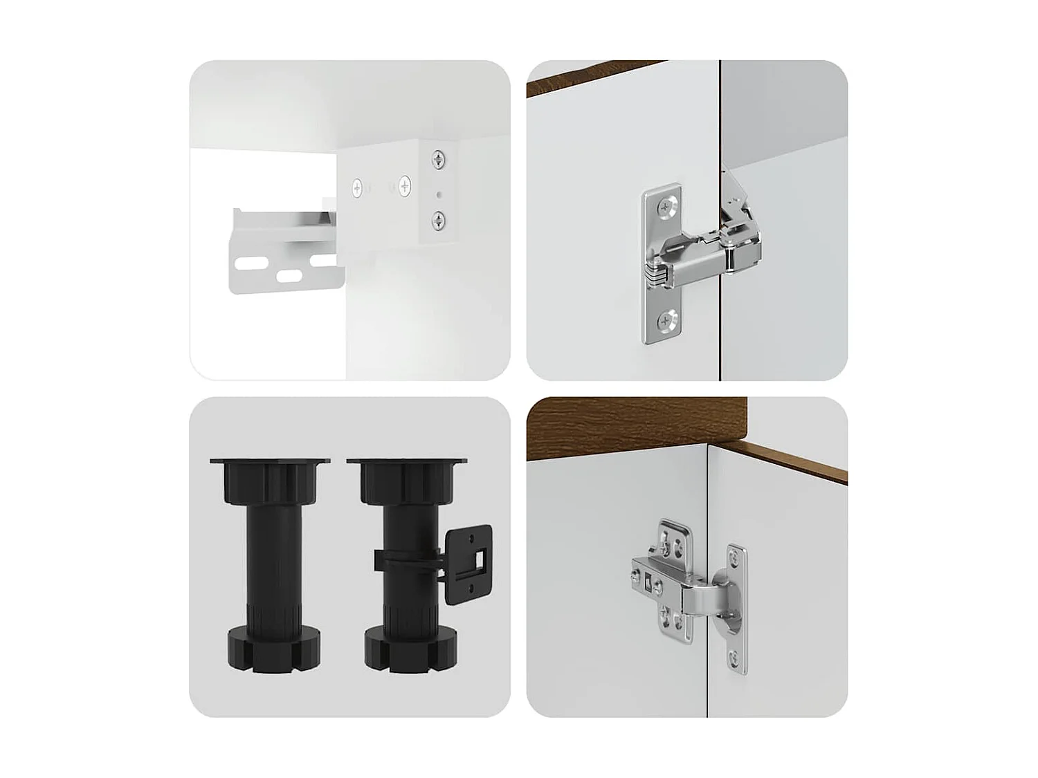 11-tlg. Küchenschrank-Set Kalmar Braun Eichen-Optik Holzwerkstoff