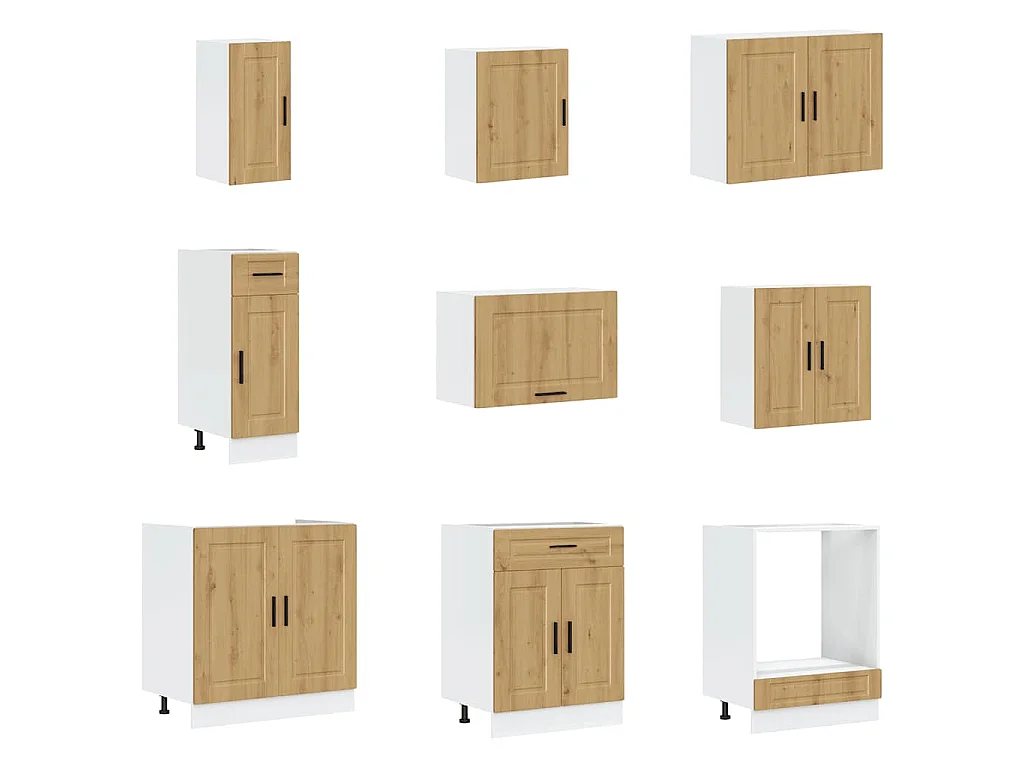 Set Mobili da Cucina 14 pz Porto Rovere Artigianale Truciolato