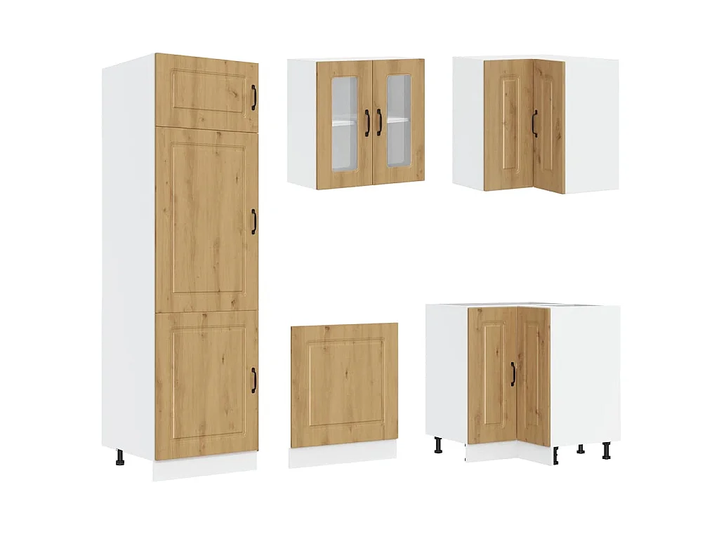 Ensemble d'armoires de cuisine 14 pcs Kalmar bois d'ingénierie