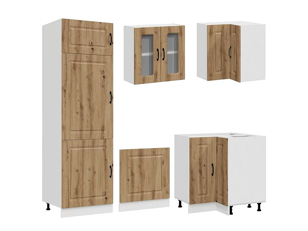 Ensemble d'armoires de cuisine 14 pcs Kalmar bois d'ingénierie