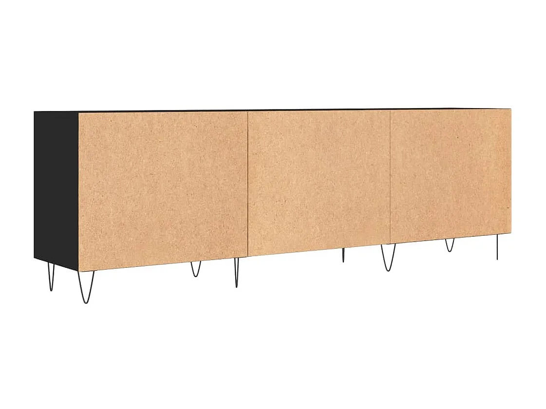 TV-Schrank Schwarz 150x30x50 cm Holzwerkstoff