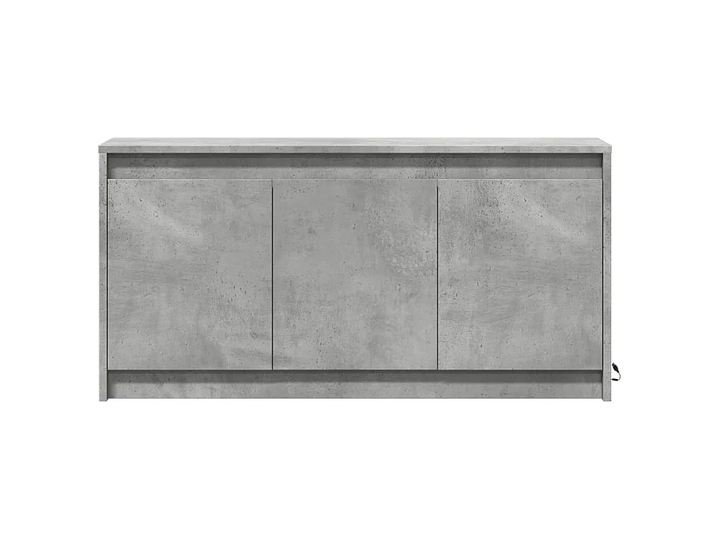 Mobile Porta TV con LED Grigio Cemento 100x34x50 cm Truciolato