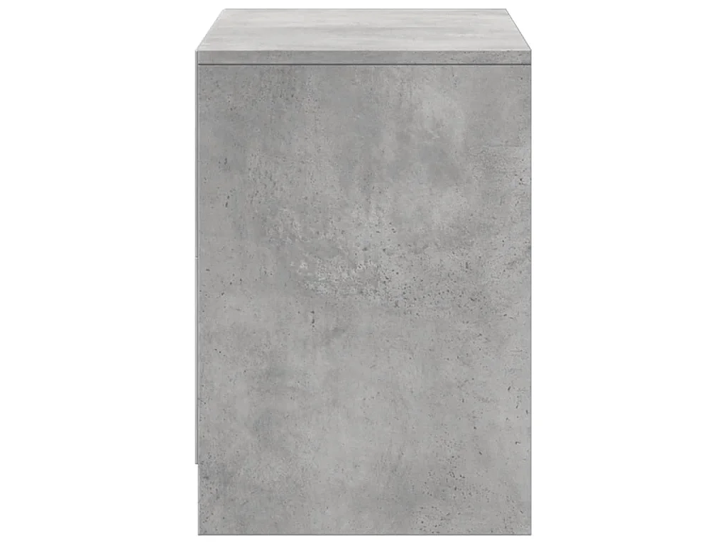 Mobile Porta TV con LED Grigio Cemento 100x34x50 cm Truciolato