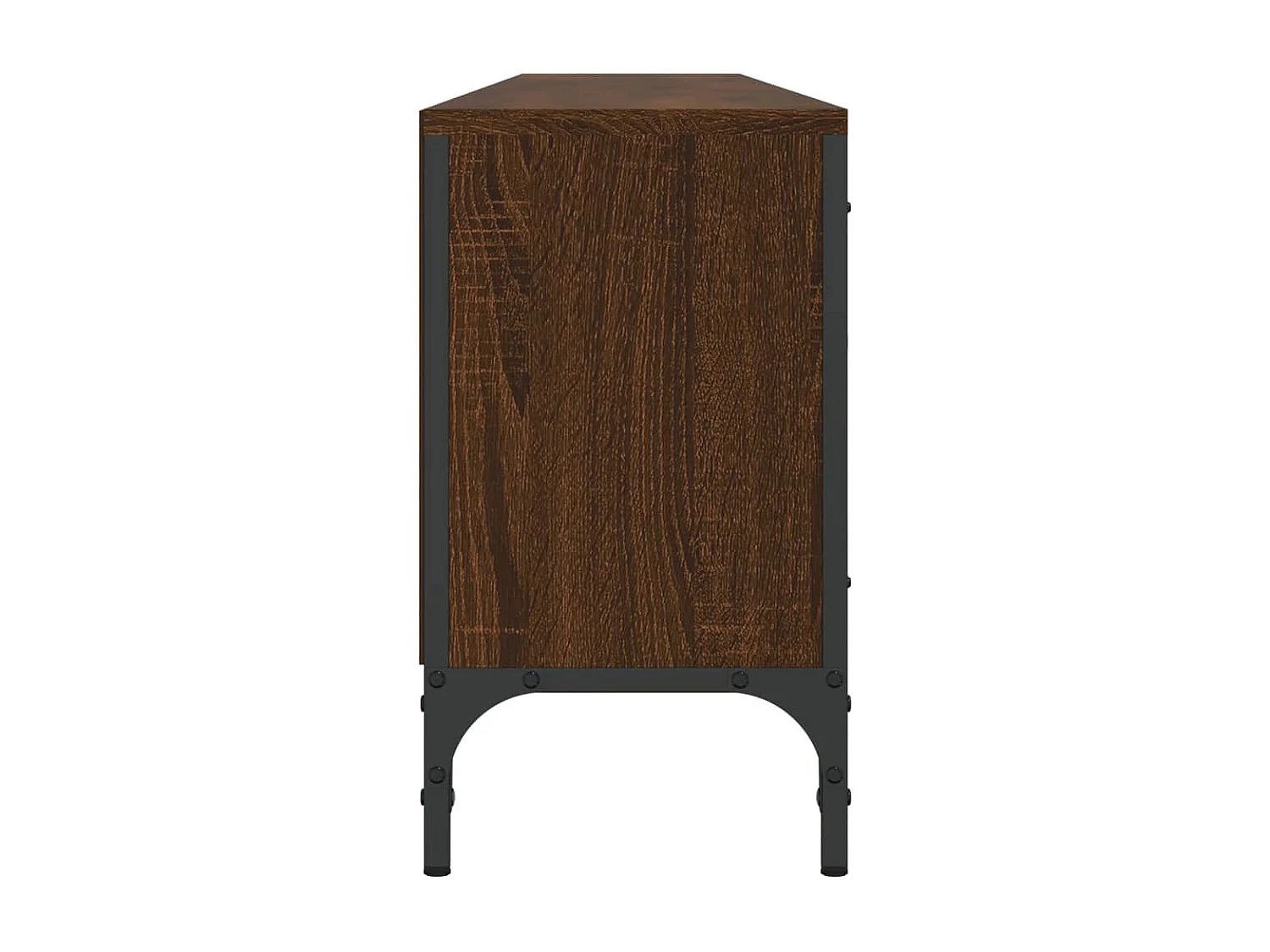 TV-Schrank mit Schublade Braun Eiche 200x25x44 cm Holzwerkstoff