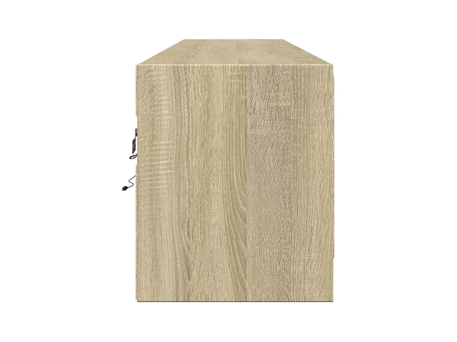 Meuble TV mural avec LED chêne sonoma 180x31x38 cm