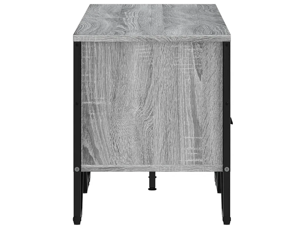 Meuble TV sonoma gris 122x34x41 cm bois d'ingénierie