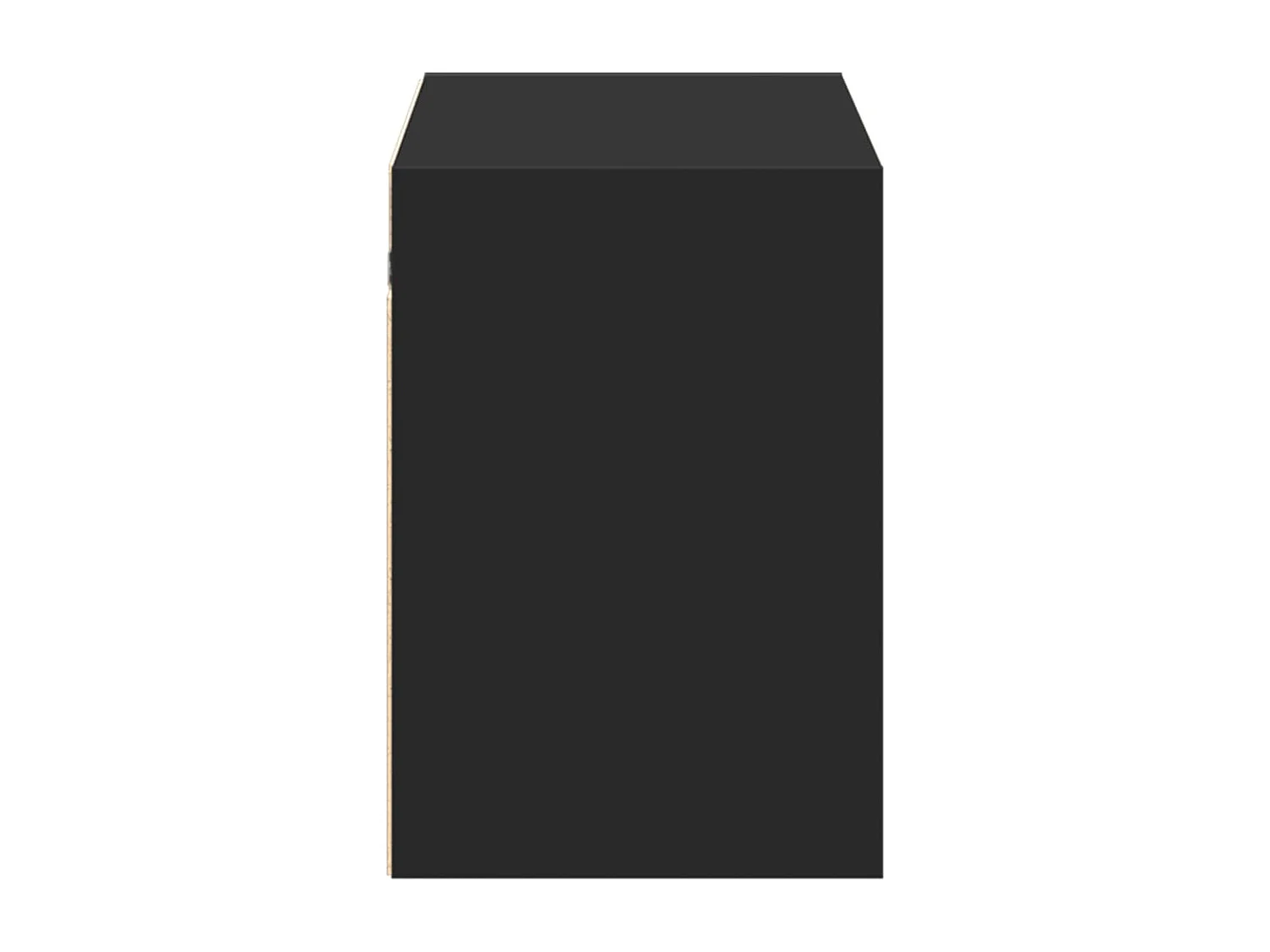 Meuble TV mural avec lumières LED noir 100x31x45 cm