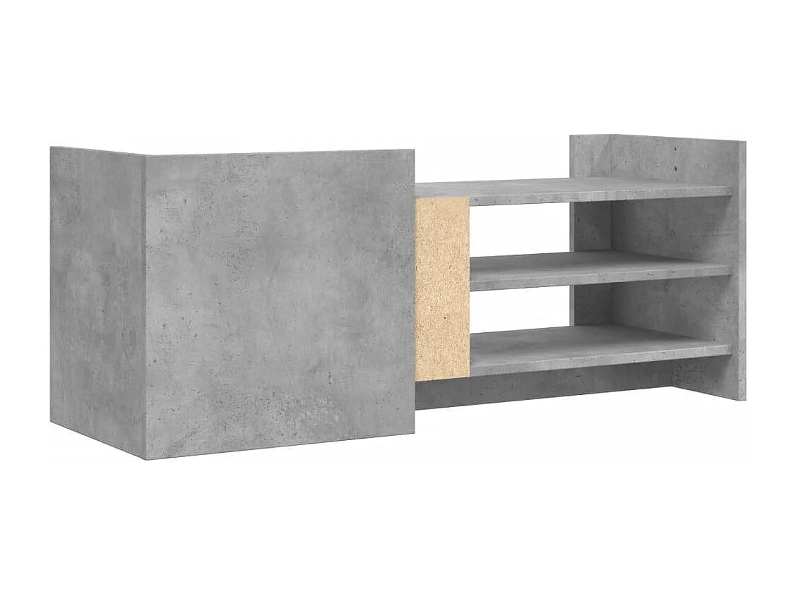 Mueble para TV contrachapada gris hormigón 100x35x40 cm