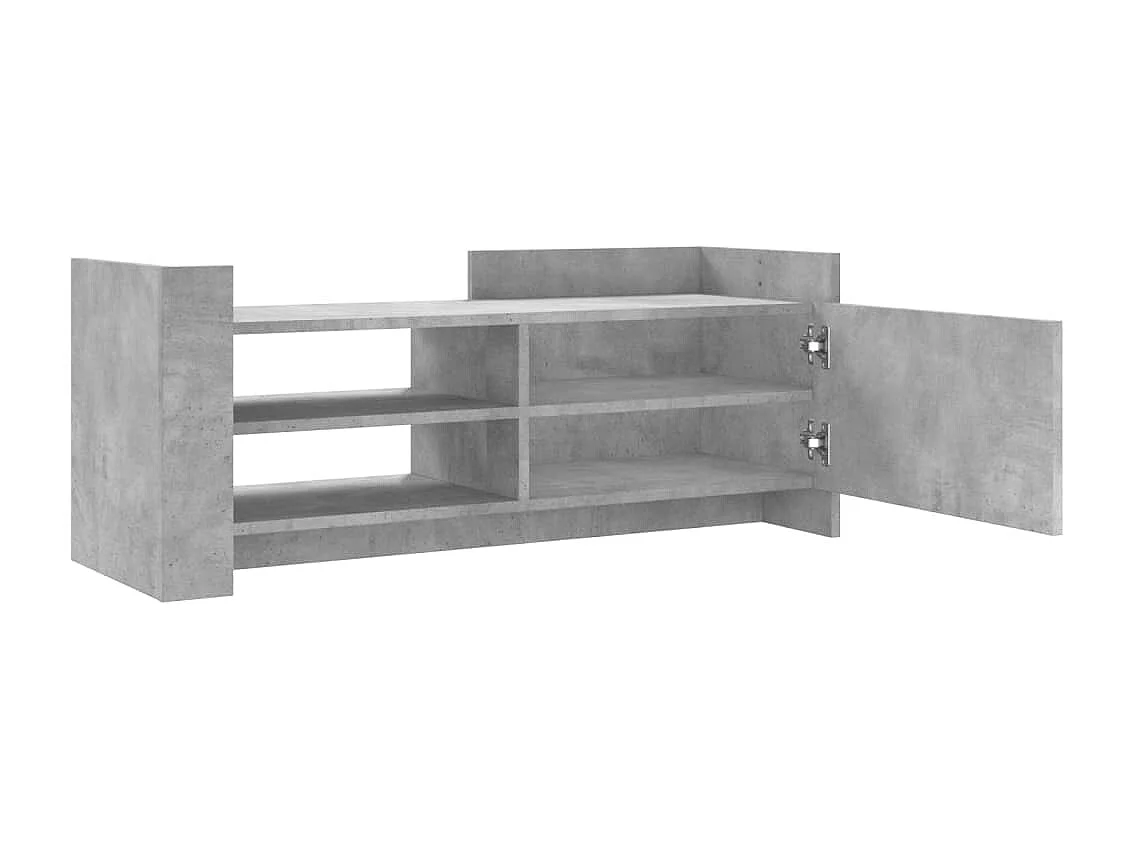 Mueble para TV contrachapada gris hormigón 100x35x40 cm