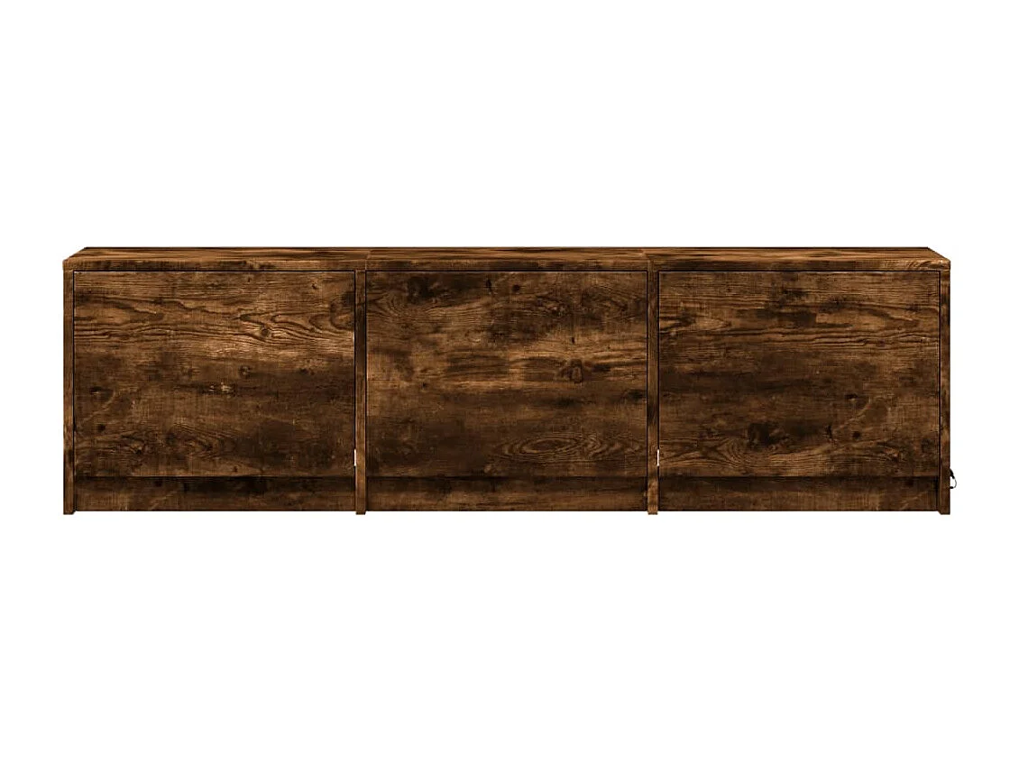 TV-Schrank LED Räuchereiche 140x34x40 cm Holzwerkstoff