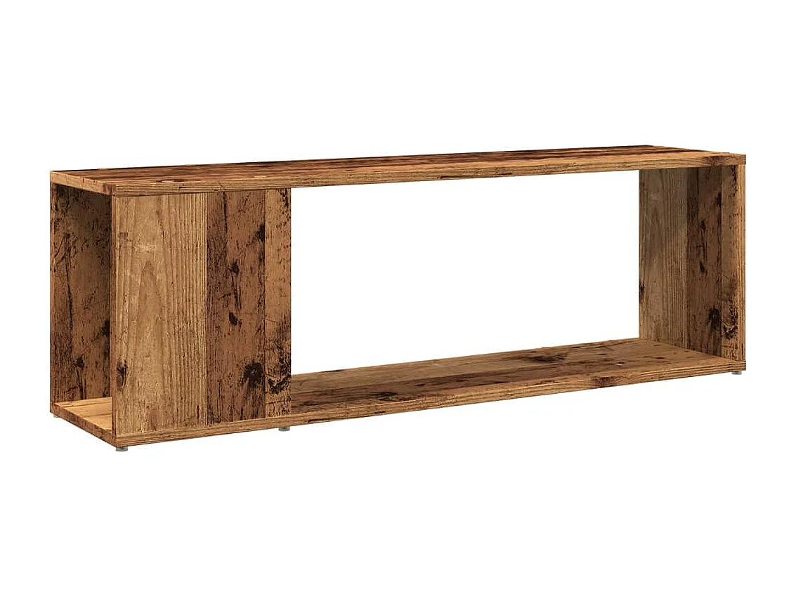 Meuble TV vieux bois 100x24x32 cm bois d'ingénierie