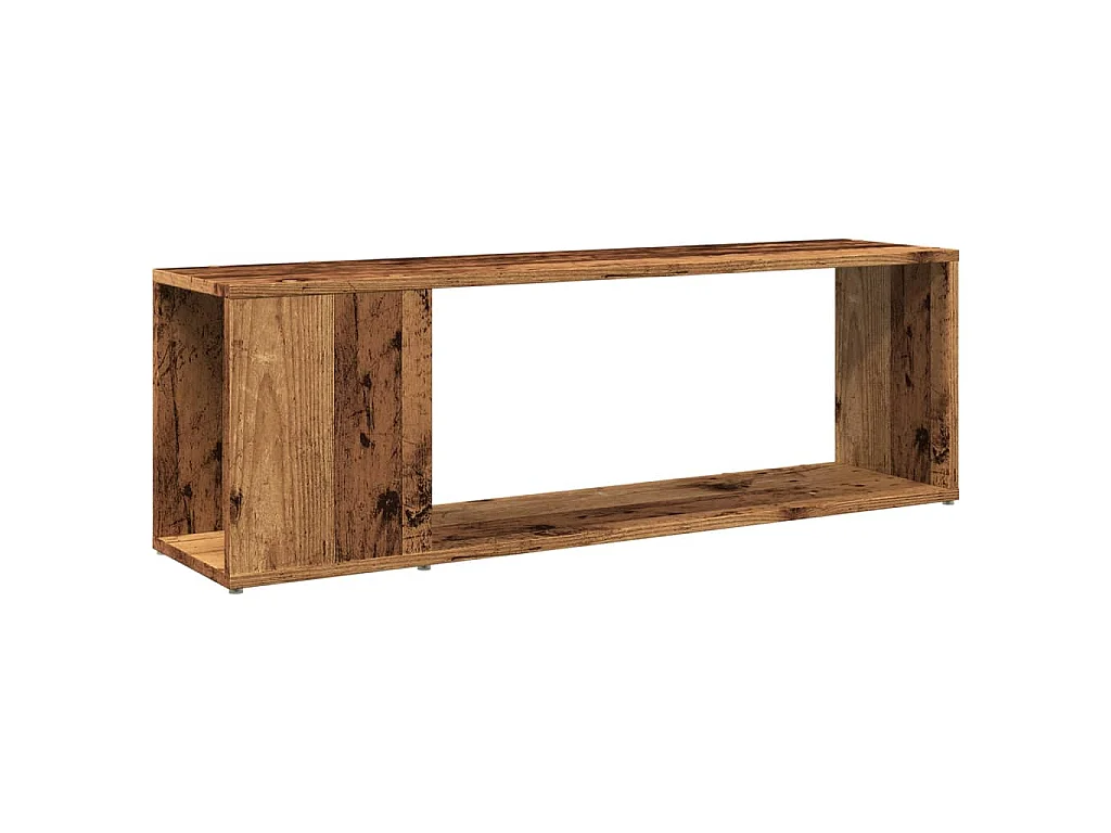 Meuble TV vieux bois 100x24x32 cm bois d'ingénierie