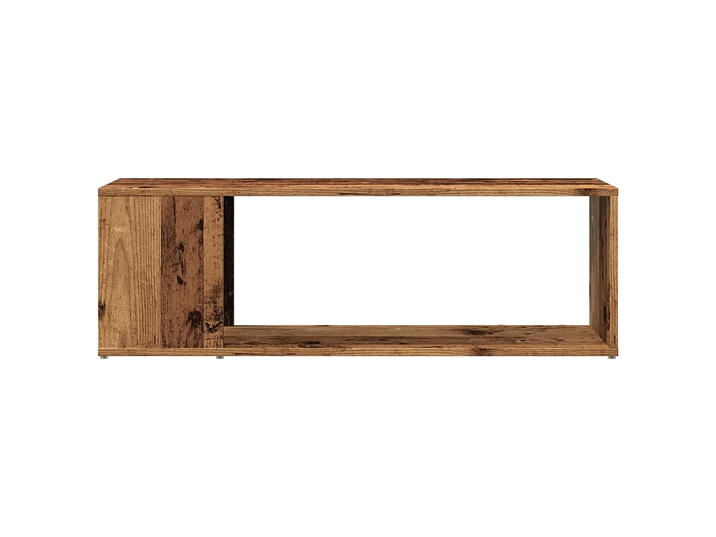 Meuble TV vieux bois 100x24x32 cm bois d'ingénierie