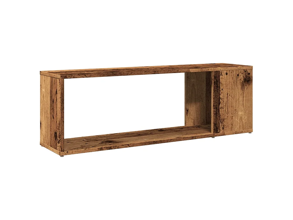 Meuble TV vieux bois 100x24x32 cm bois d'ingénierie