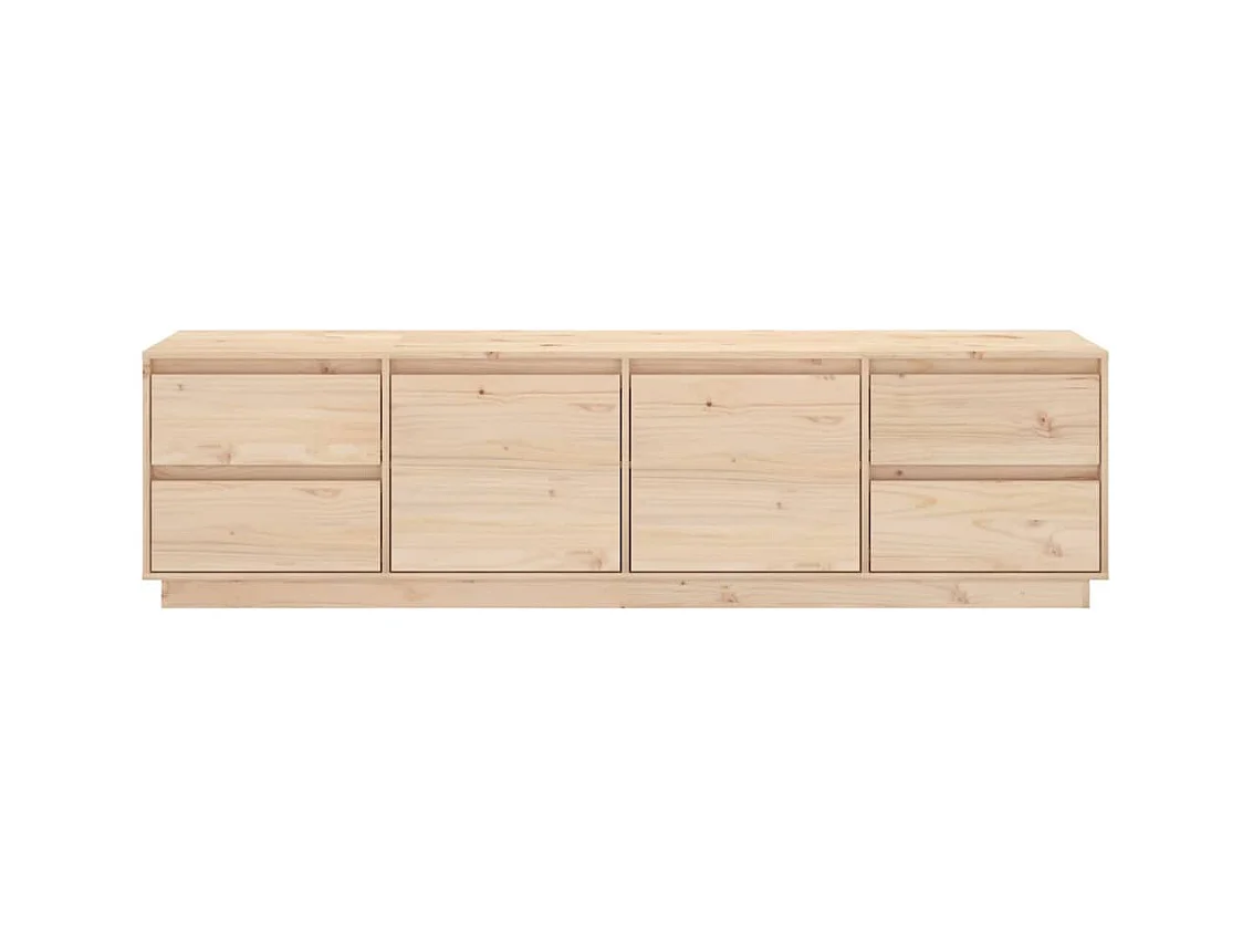 Mueble de TV de madera maciza de pino 176x37x47,5 cm