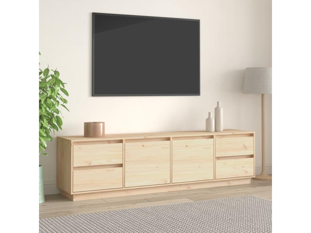 Tv-meubel 176x37x47,5 cm massief grenenhout