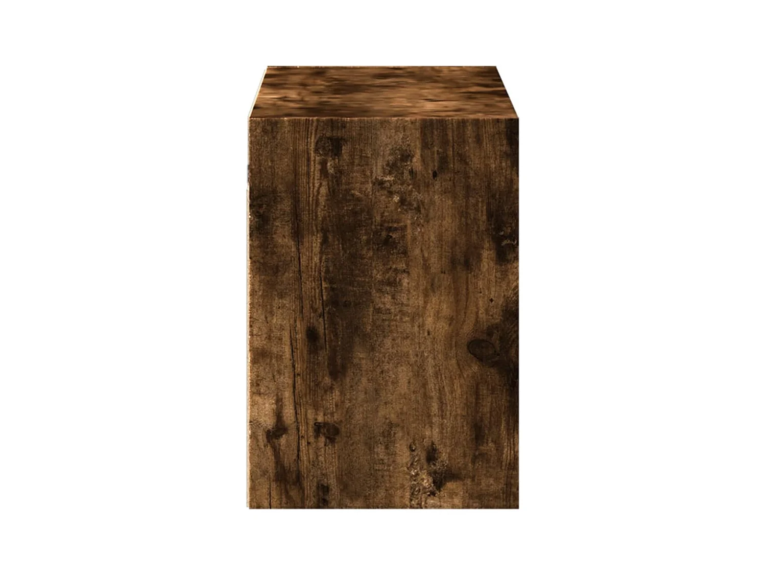 Meuble TV mural avec lumières LED chêne fumé 100x31x45 cm