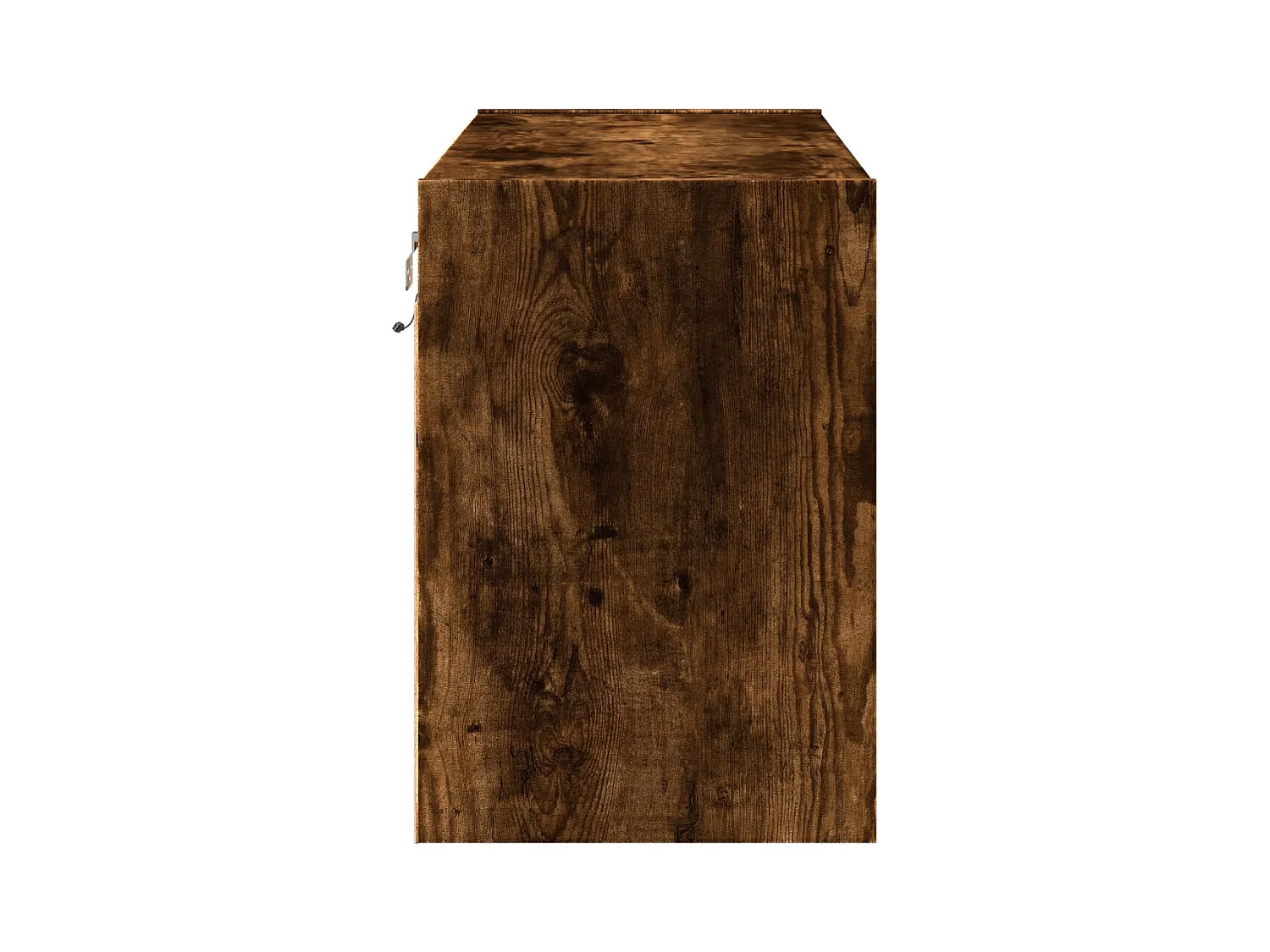 Tv-wandmeubel met LED-verlichting 80x31x45 cm gerookt eiken