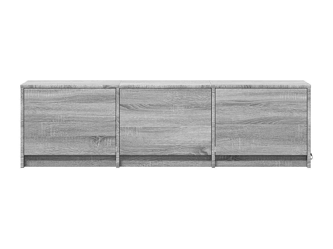 Mueble de TV madera ingeniería gris Sonoma 140x34x40 cm