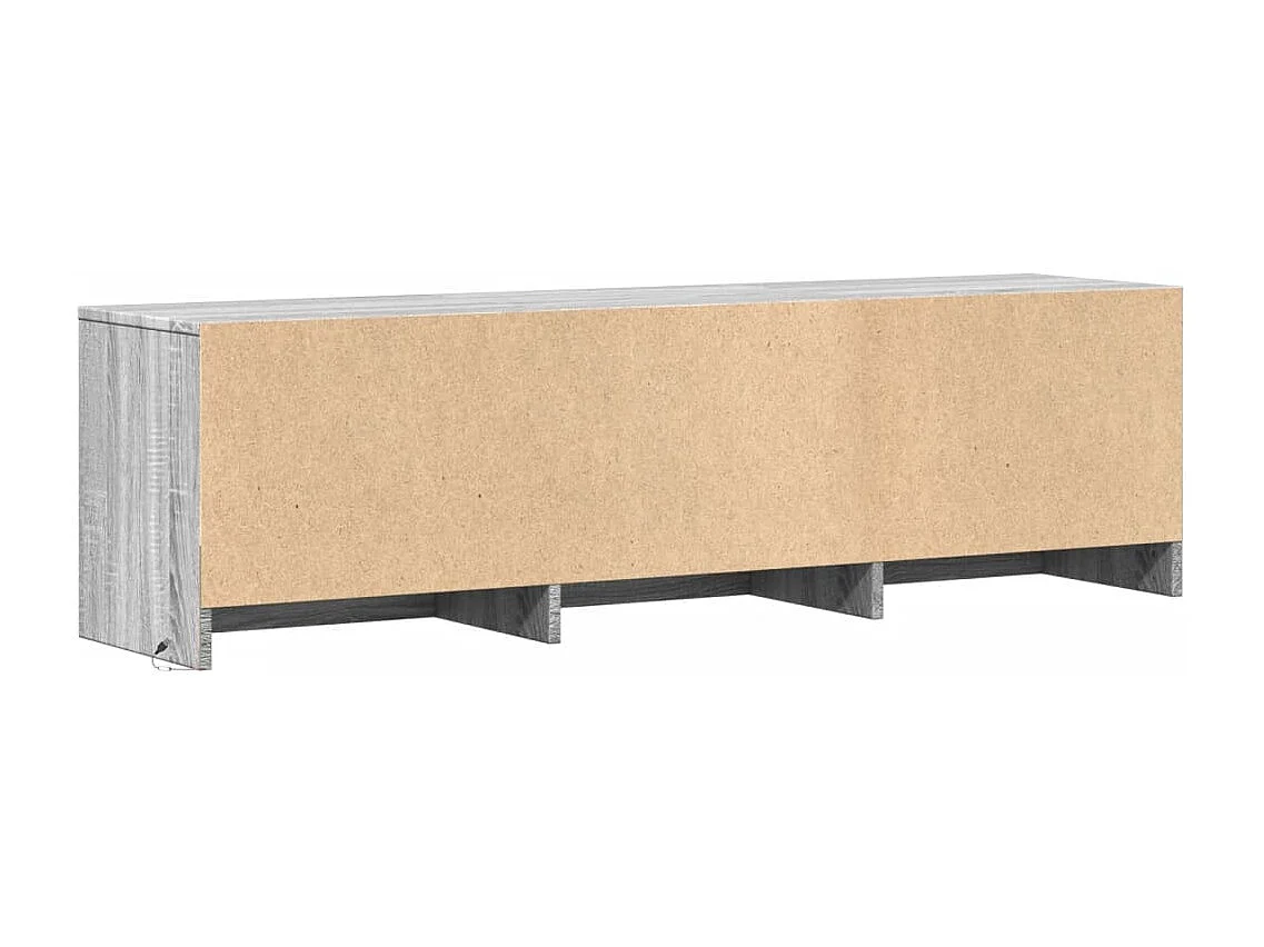 Mueble de TV madera ingeniería gris Sonoma 140x34x40 cm