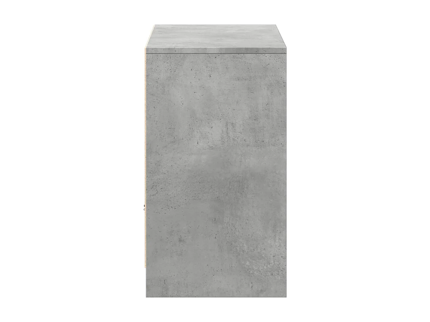 Meuble TV avec LED gris béton 91x34x61 cm bois d'ingénierie