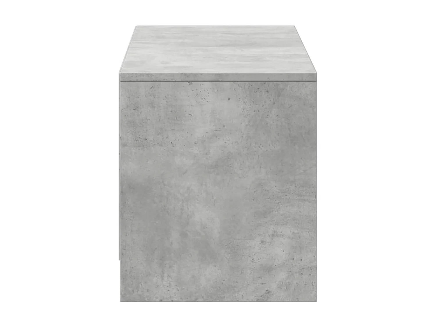 Meuble TV avec LED gris béton 140x34x40 cm bois d'ingénierie