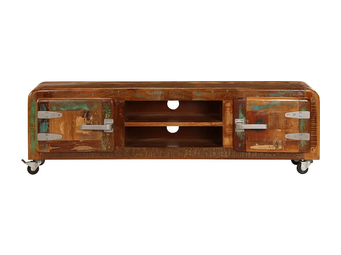 Meuble TV 120x30x36 cm Bois de récupération massif