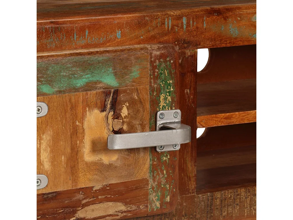 Meuble TV 120x30x36 cm Bois de récupération massif