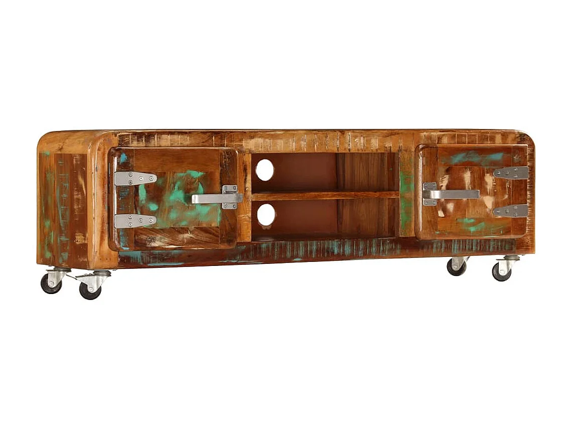 Meuble TV 120x30x36 cm Bois de récupération massif