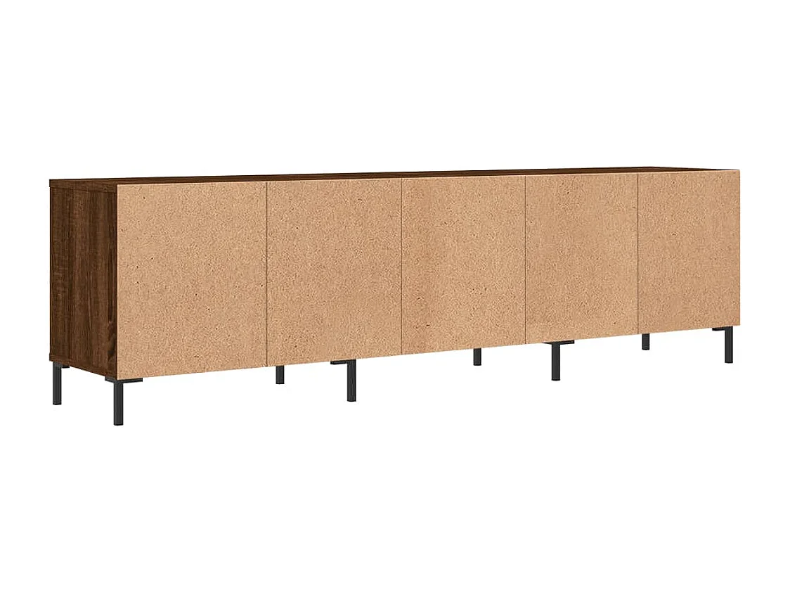 Meuble TV chêne marron 150x30x44,5 cm bois d'ingénierie