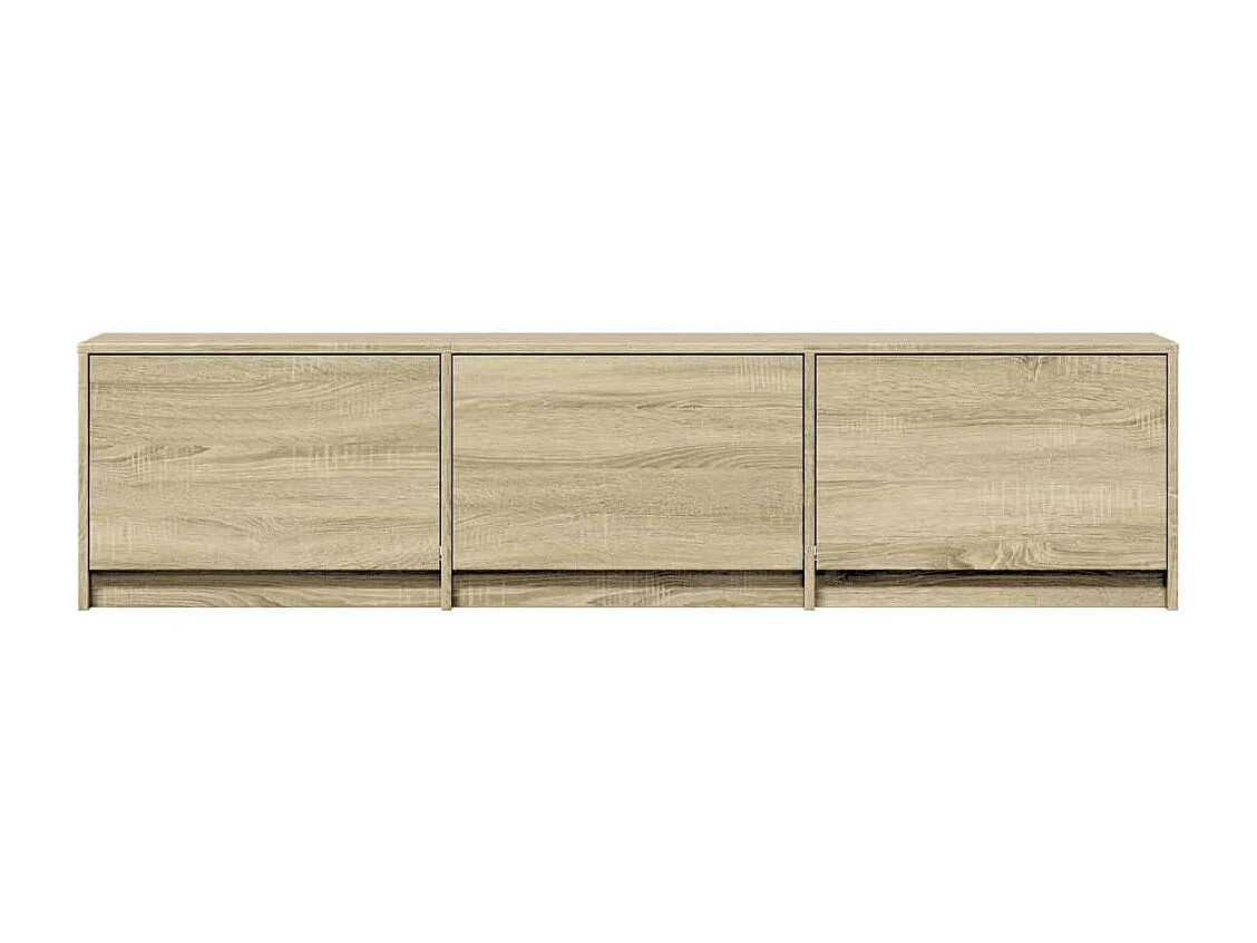 Mueble de TV LED madera de ingeniería roble Sonoma 165x34x40 cm
