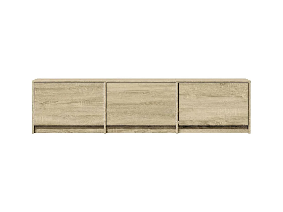 TV-Schrank mit LED-Beleuchtung Sonoma-Eiche 165x34x40 cm