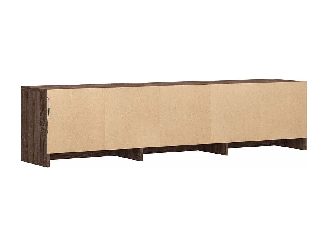 TV-Schrank mit LED-Beleuchtung Braun Eichen-Optik 165x34x40 cm