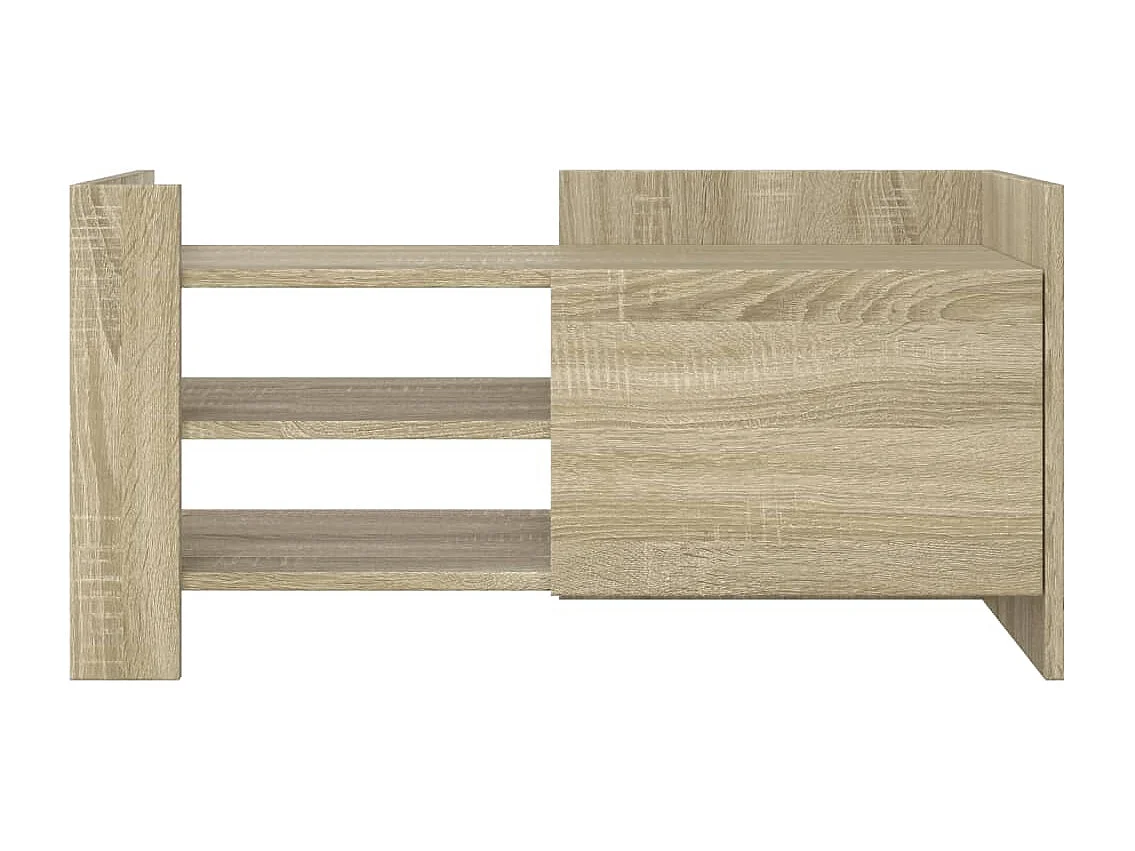 Mueble de TV madera ingeniería roble 80x35x40 cm