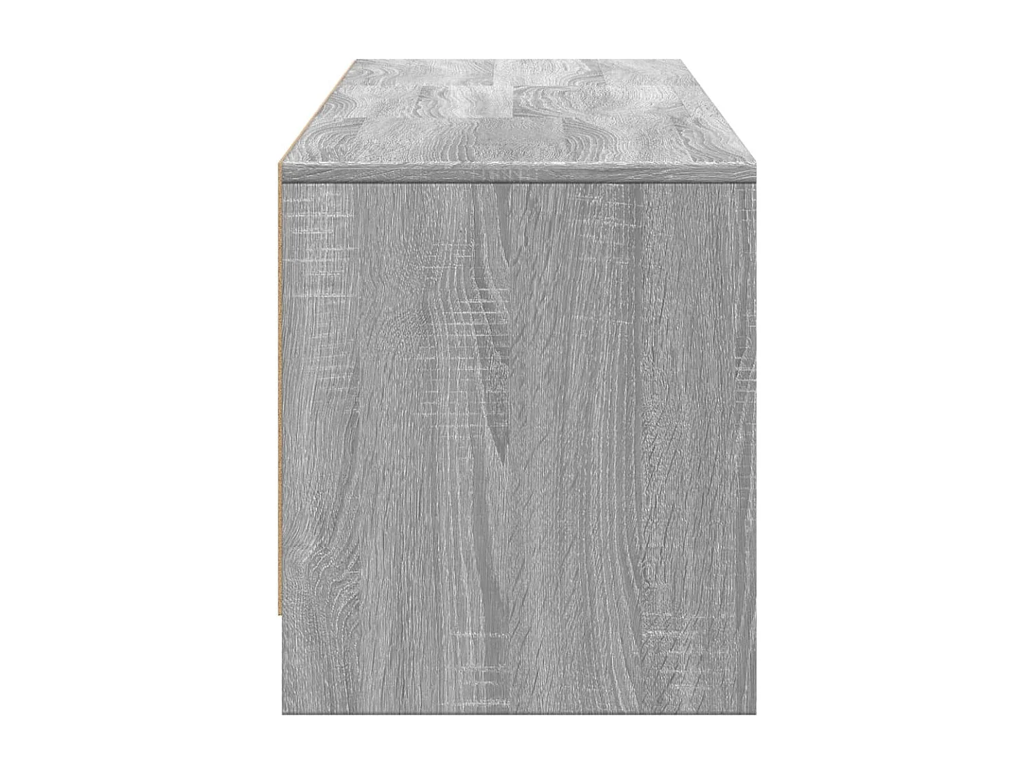 Tv-meubel met LED 165x34x40 cm bewerkt hout grijs sonoma eiken