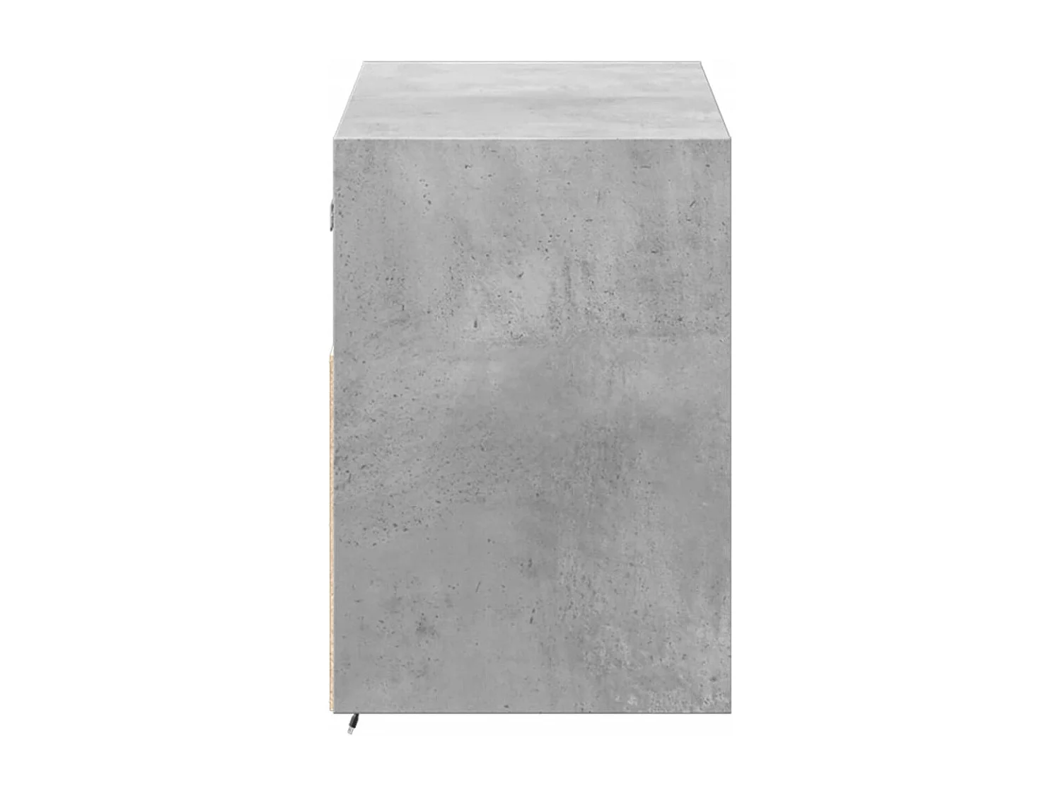 Meuble TV mural avec lumières LED gris béton 100x31x45 cm