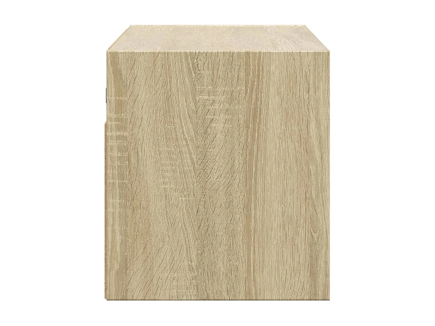 Mobile TV a Parete con Luci LED Rovere Sonoma 100x31x35 cm