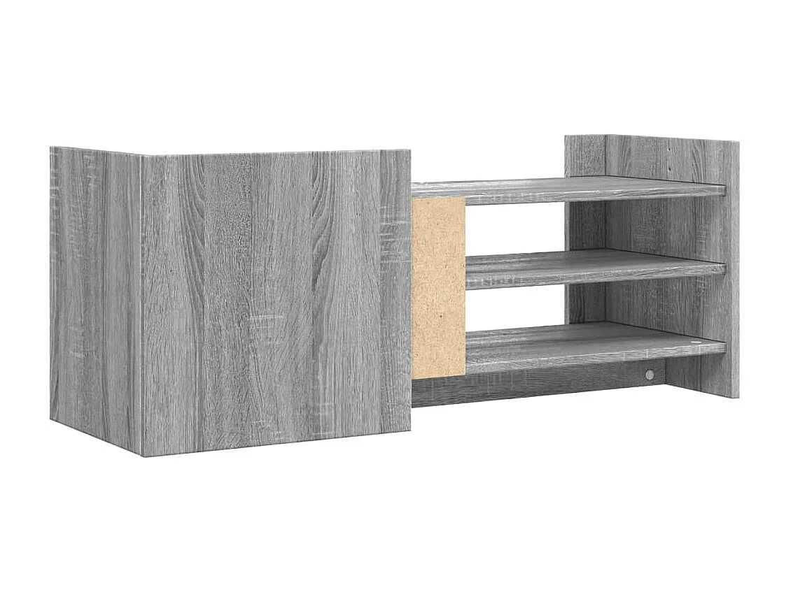 Mueble de TV madera contrachapada gris Sonoma 100x35x40 cm
