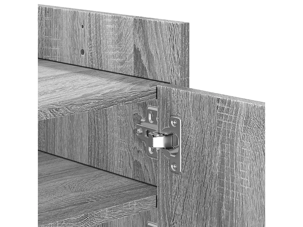 Mueble de TV madera contrachapada gris Sonoma 100x35x40 cm