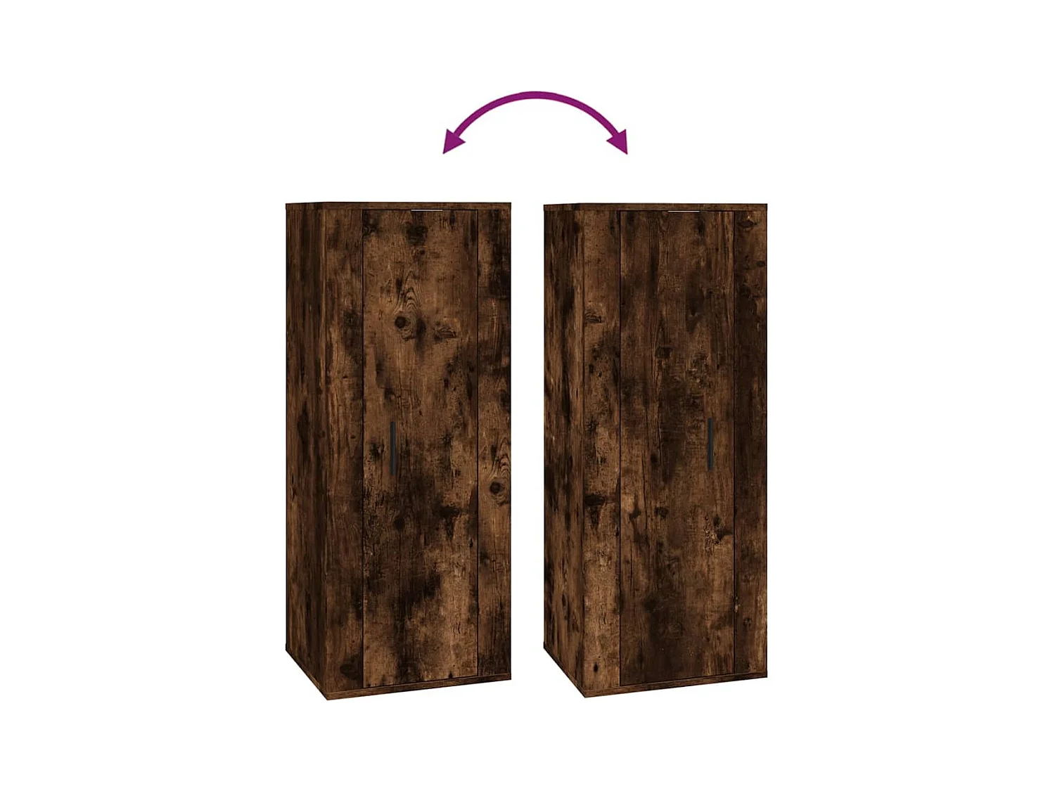 Ensemble de meubles TV 5 pcs Chêne fumé Bois d'ingénierie