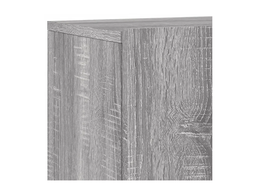 5 pcs móveis de parede p/ TV derivados de madeira cinza sonoma